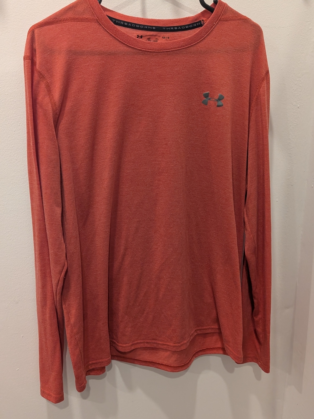 Under Armour Men's Long-Sleeve Performance Tee - Rust Orange